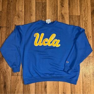 Champion Blue and Gold UCLA Crewneck Sweater